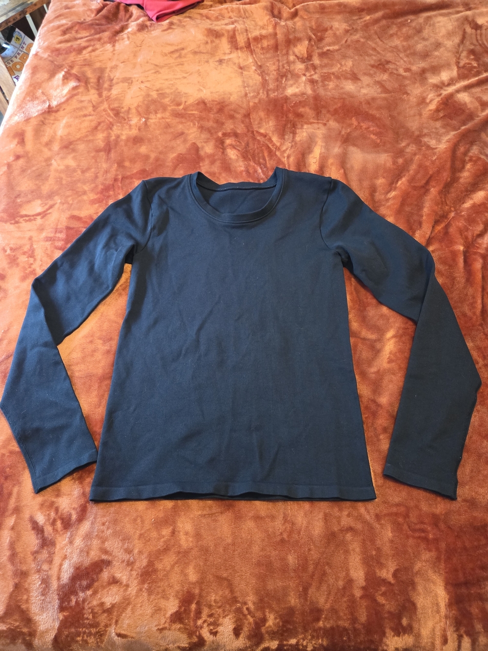 Classic Long Sleeve Crewneck Shirt — Black